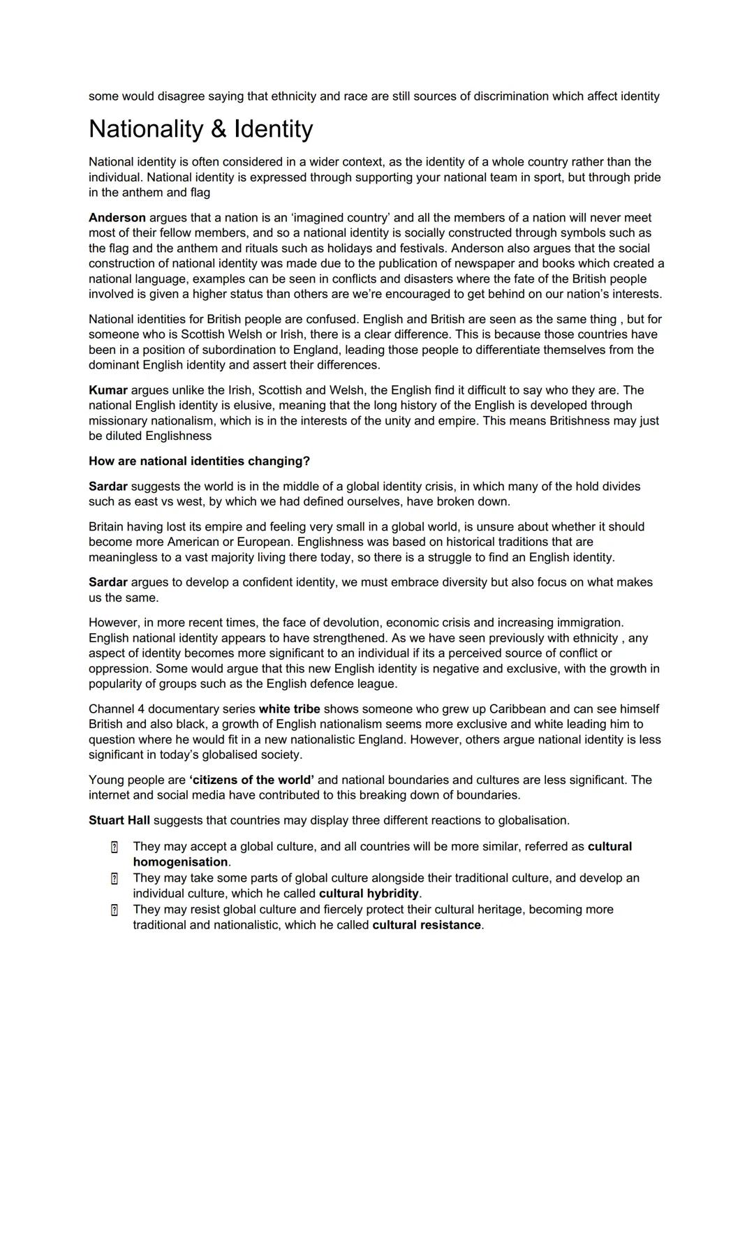 Culture - concepts
Culture
Norms
Values
Cultural diversity
Subcultures
Cultural hybridity
High culture
Culture-. A culture is the behaviour