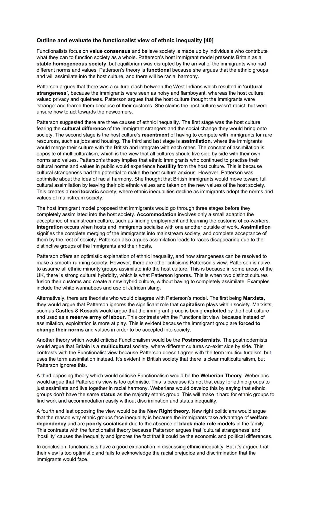 CLASS INEQUALITY EVIDENCE
Outline ways that a person's social class background may affect their chances of achieving a
secure and well-paid