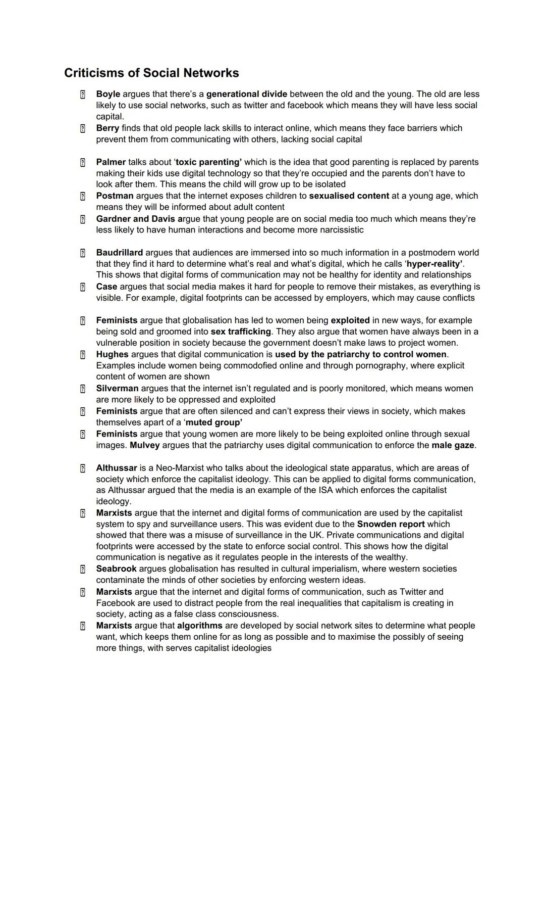 Globalisation and Digital Communications
Problems defining globalisation
It occurs everywhere at once
It's a positive process
It leads to so
