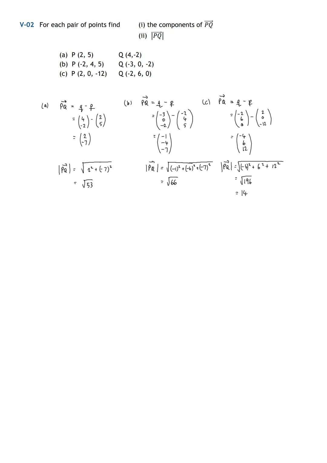 # HIGHER MATHS
Vectors
Notes with Examples
Mr Miscandlon
Gw13miscandlondavid@glow.sch.uk # Recap on National 5 Vectors
A vector has both