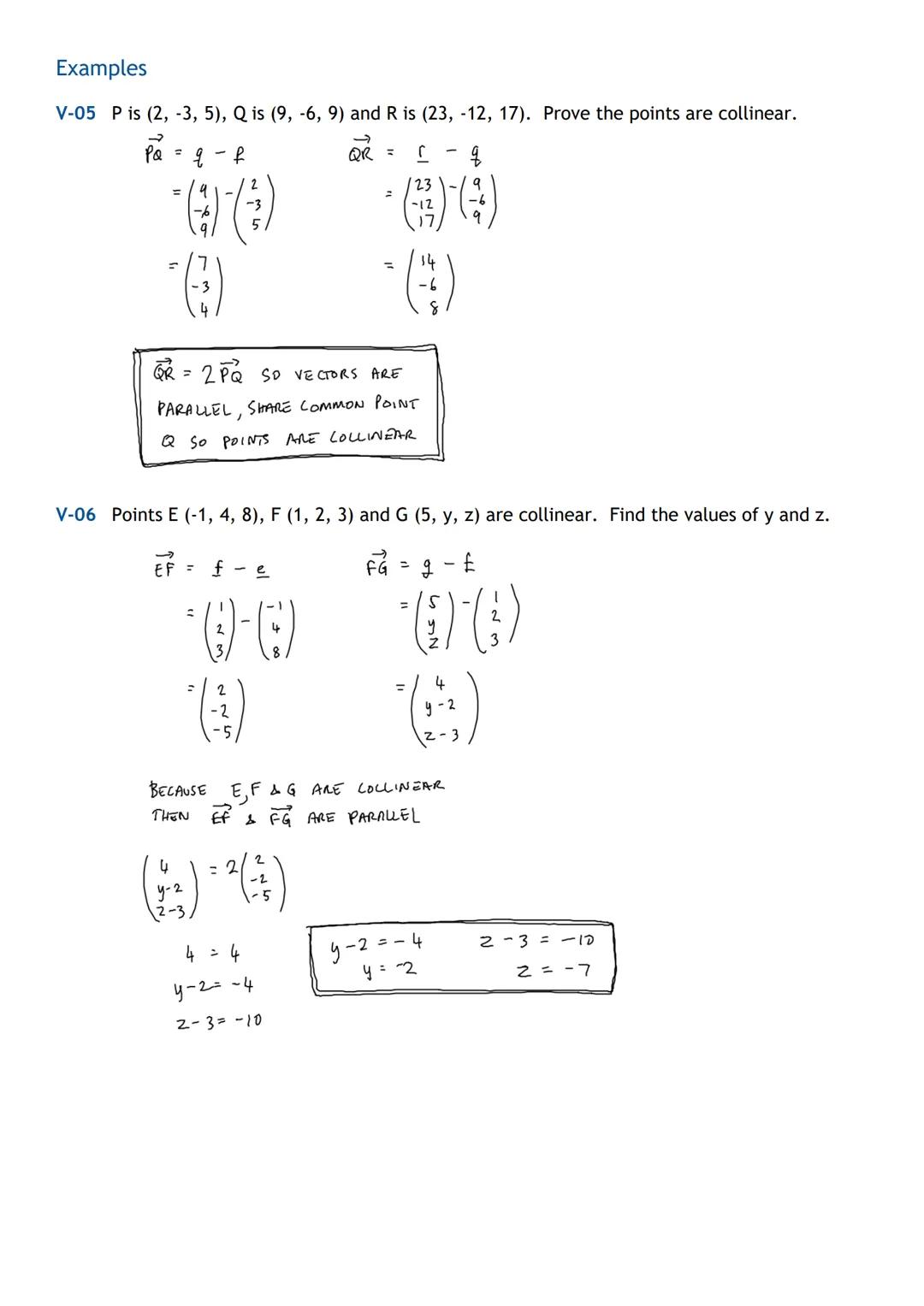 # HIGHER MATHS
Vectors
Notes with Examples
Mr Miscandlon
Gw13miscandlondavid@glow.sch.uk # Recap on National 5 Vectors
A vector has both