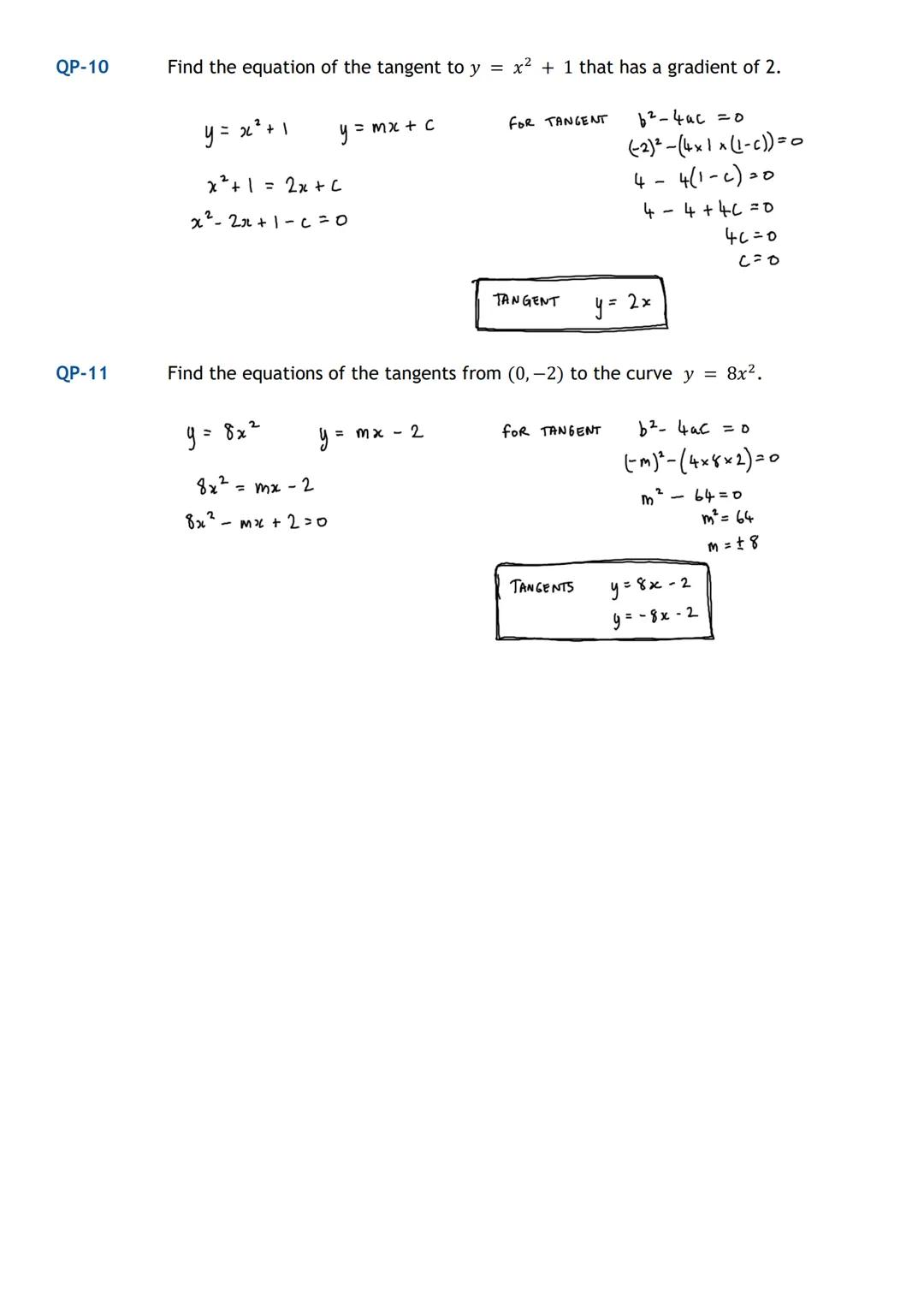 HIGHER MATHS
Quadratics & Polynomials
Notes with Examples
Mr Miscandlon
Gw13miscandlondavid@glow.sch.uk Completing the Square
Any quadratic
