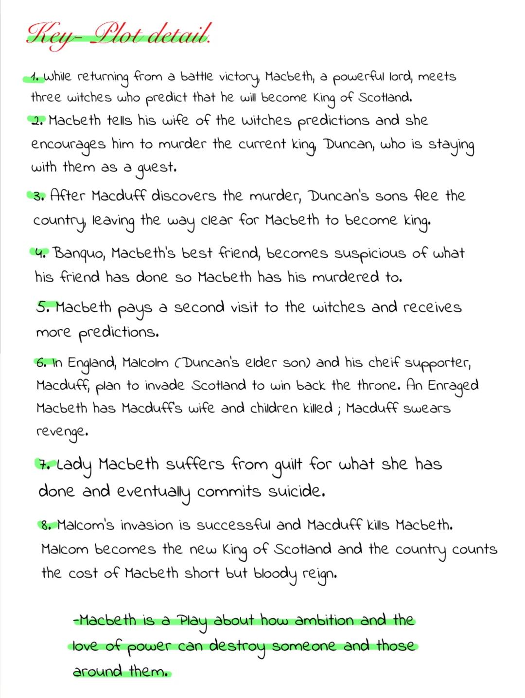 Macbeth- Plot summary.
Macbeth has remained one of william
Shakespeare's most intense and often performed
plays. The play follows the progr