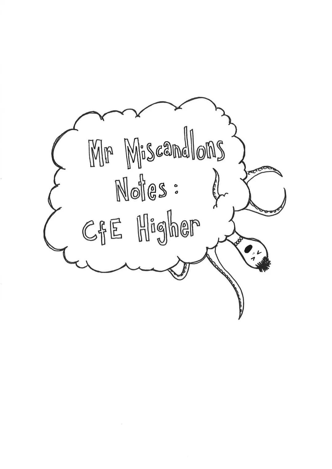 Higher Maths Overall Summary Notes