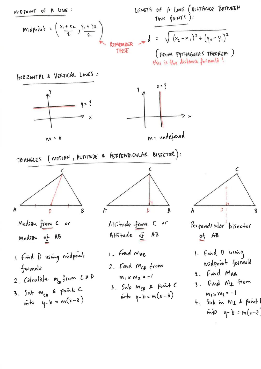 Mr Miscandlons
Notes:
C&E Higher EQUATIONS:
= mx + c
y =
y-b = m (x-a)
Ax + By + C = 0
Straight Line
Where
m = Y₂-4₁ (gradient)
×2-×1
GRADIE