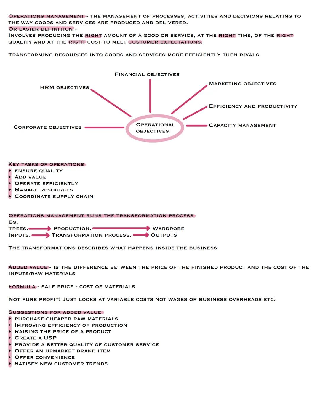 Operations management