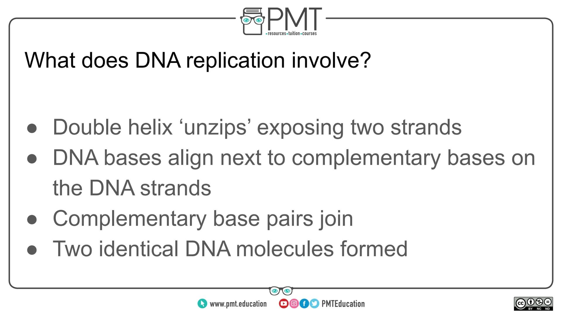 PMT
โซresources.tuition.courses
Edexcel Biology GCSE
Topics 2.1 to 2.9 - Cell division and
growth
Flashcards
This work by PMT Education is li