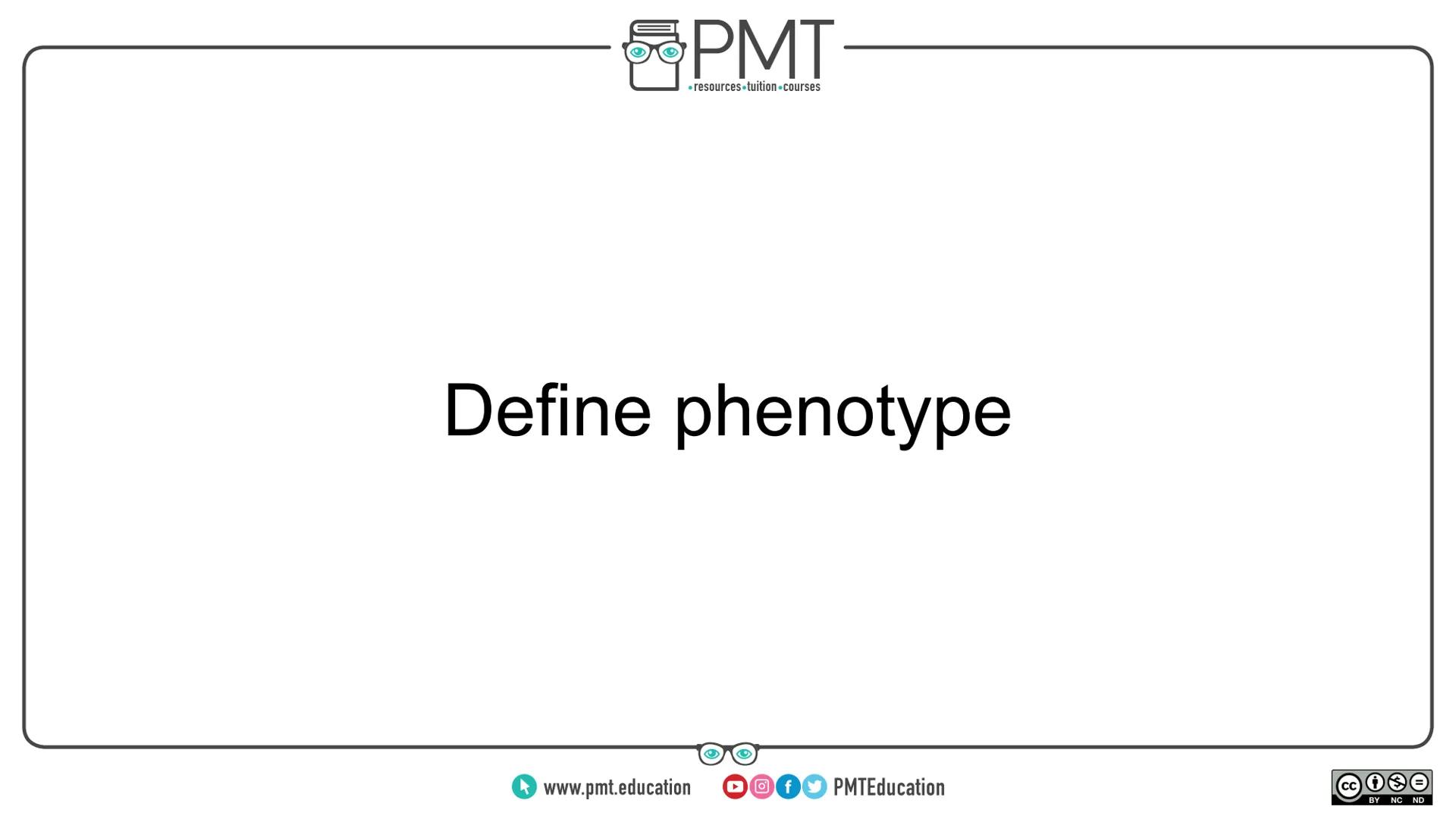 PMT
โข resources.tuition courses
Edexcel Biology GCSE
Topics 3.12 to 3.19 - Inheritance
Flashcards
This work by PMT Education is licensed und