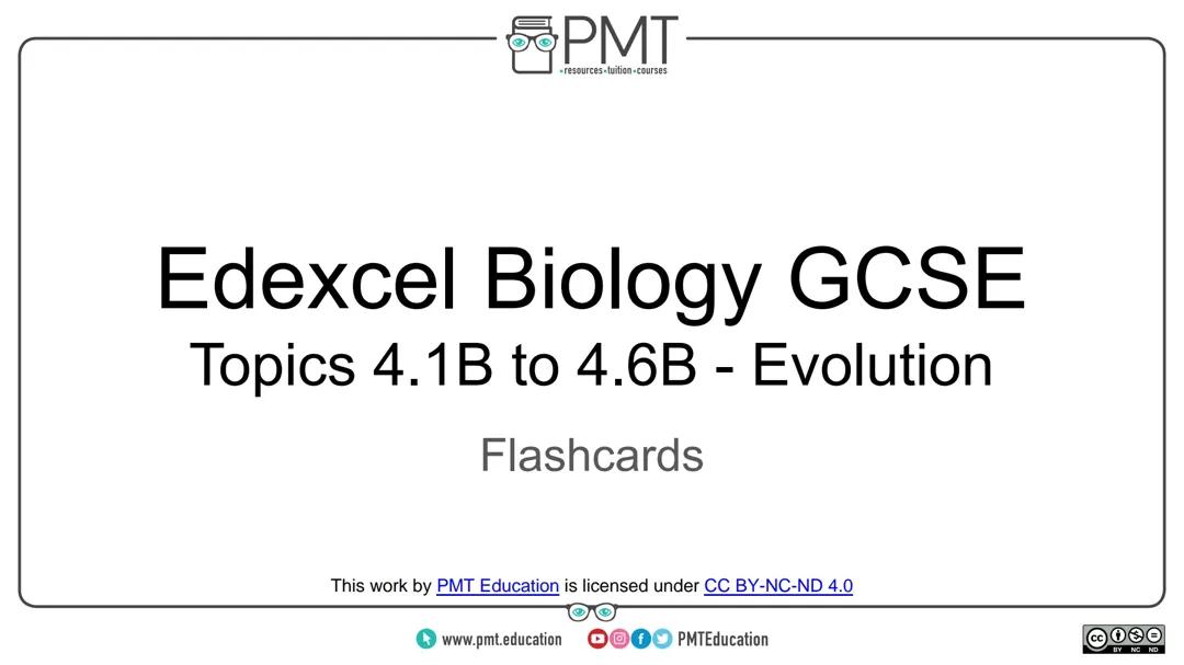 Evolution flashcards