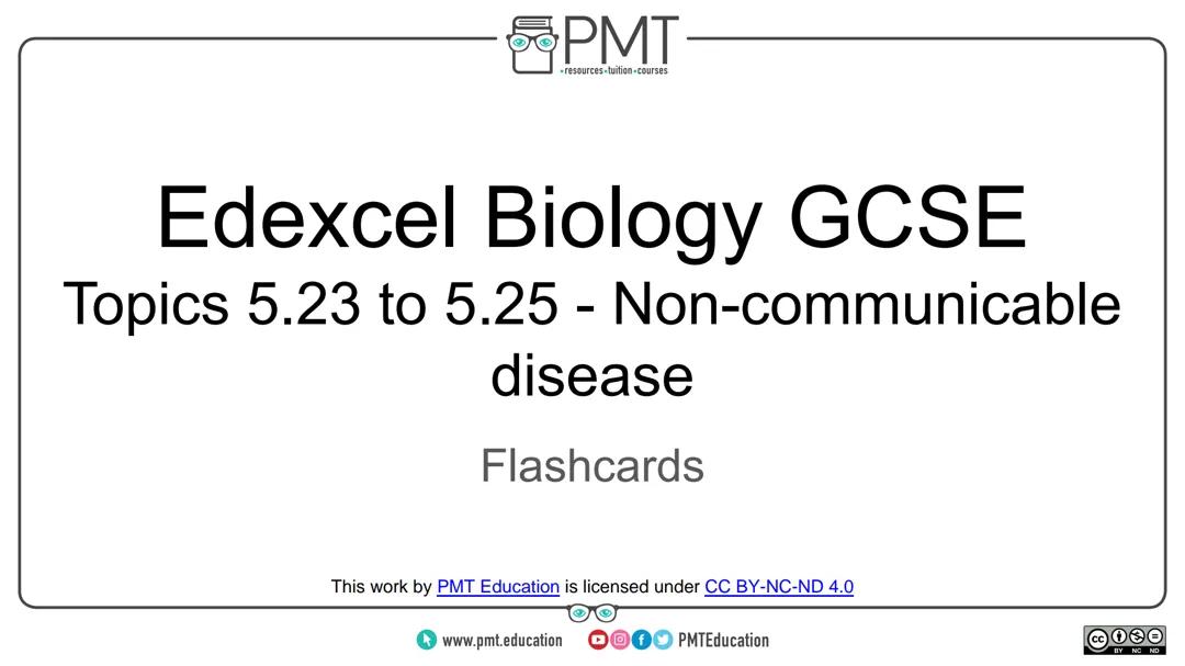 Non communicable disease flashcards