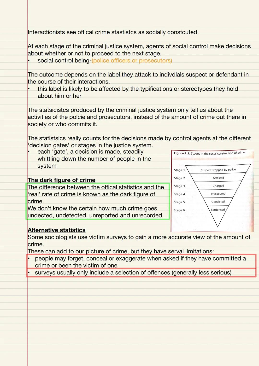 Interactionism/Labelling theory
the social construction of crime
Labelling theorists are interested in how and why certain acts come to be d
