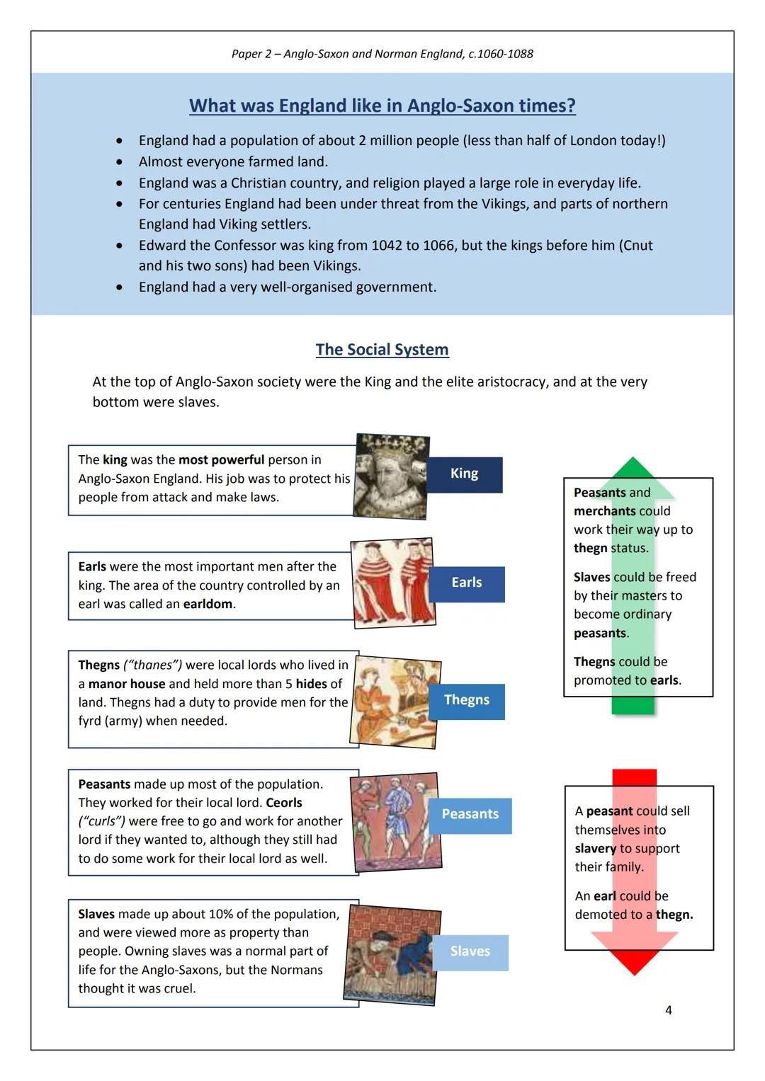 Paper 2-Anglo-Saxon and Norman England, c.1060-1088
# Paper 2
## British Depth Study:
# Anglo-Saxon and
# Norman England
## c.1060-88
B
