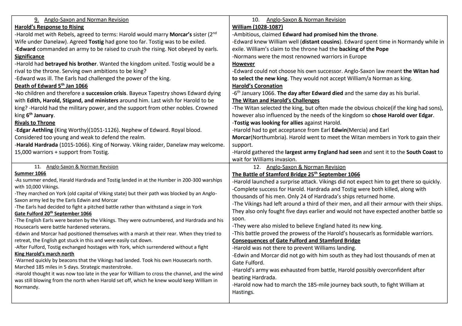 (1) Anglo-Saxon & Norman revision
Anglo-Saxon society
-1060, 2 million people in Britain, hard life, high infant mortality, most people farm