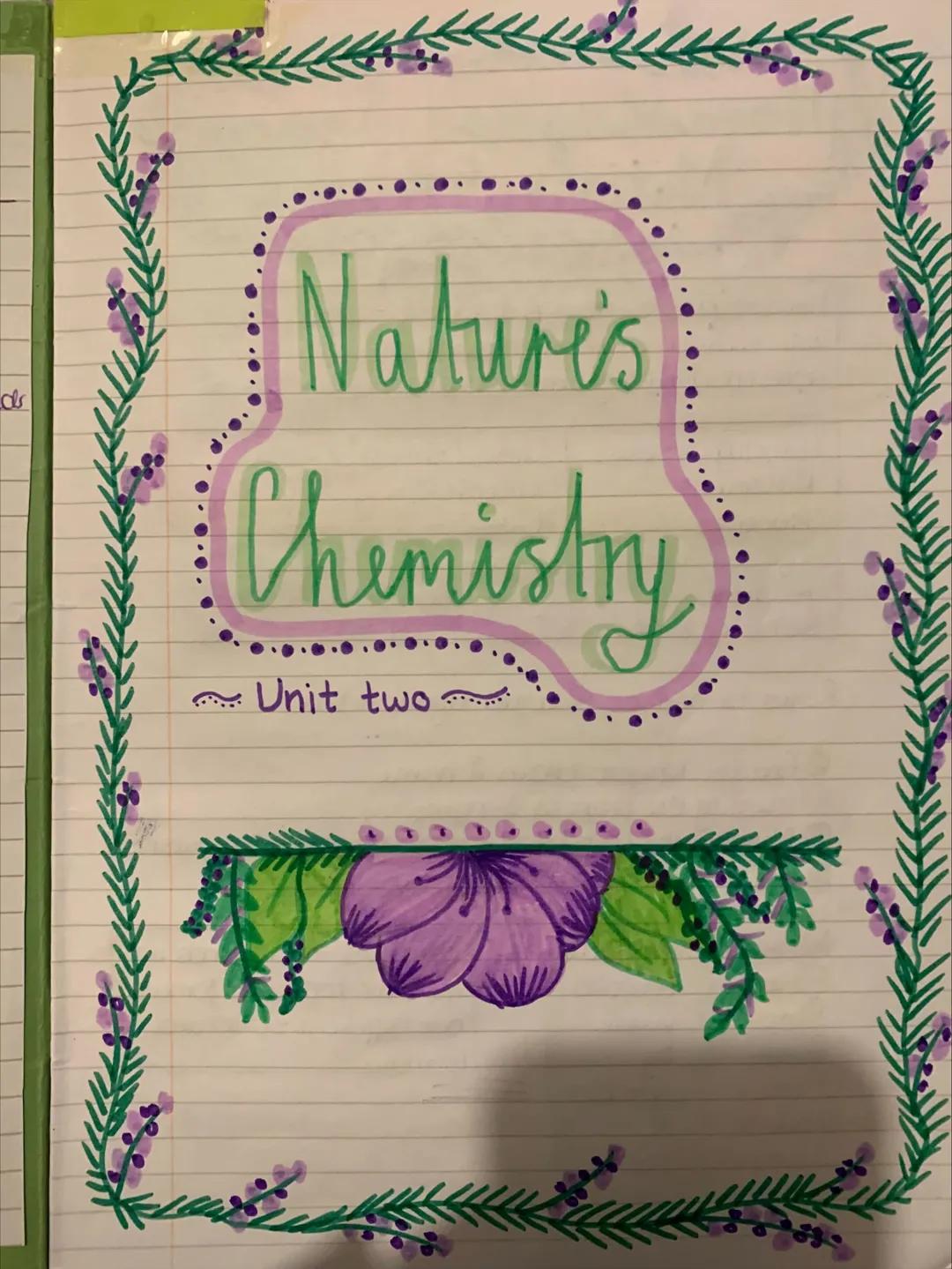 # Nature's
# Chemistry
~ Unit two ~ 2
# Homologous Senes
## National 5 Revision
* Homologous Series $\rightarrow$ A family of compounds.
w