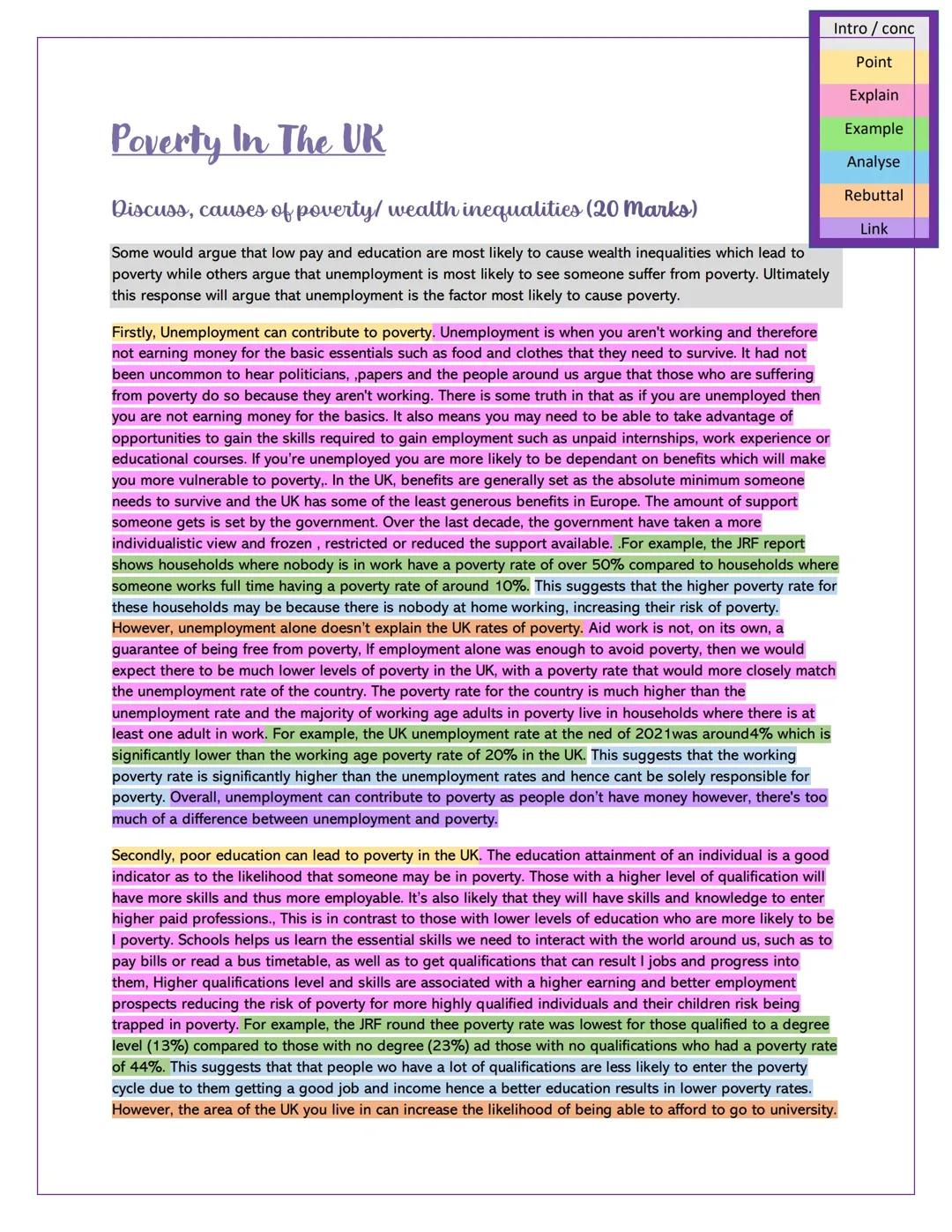 Poverty in the U.K.: Higher modern studies essay