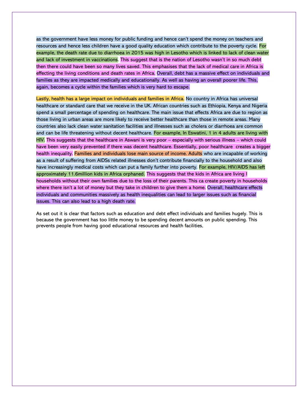 # Individuals And Families
Analyse the effects of the world issue you have studied on individuals
and families (20 Marks)
Africa is made u