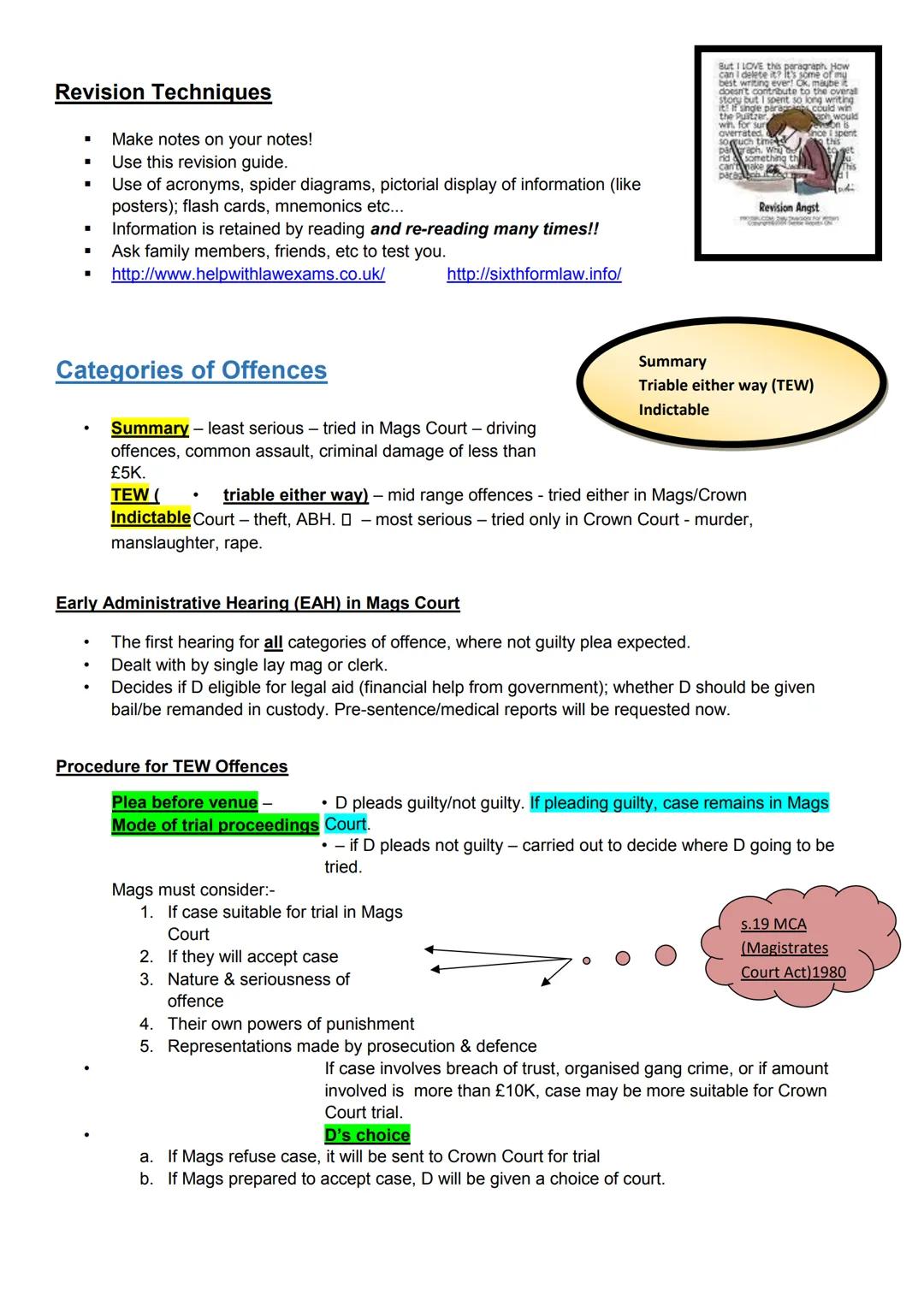 Contents
Categories of Offences ...........................................................................................................