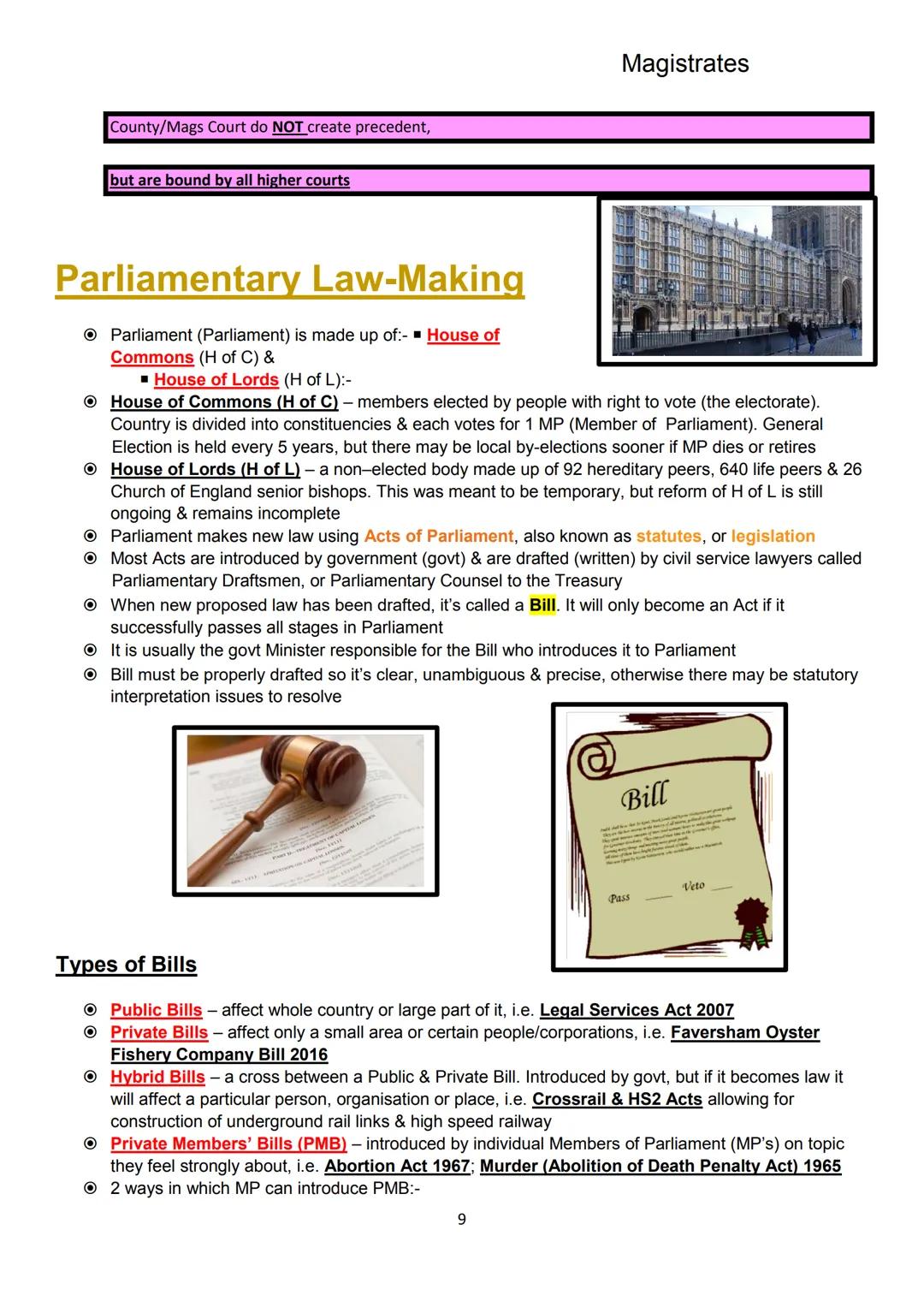 Contents
Judicial Precedent..
Parliamentary Law-Making..
Delegated Legislation..
Statutory Interpretation.
European Law.
Law Reform
Practice