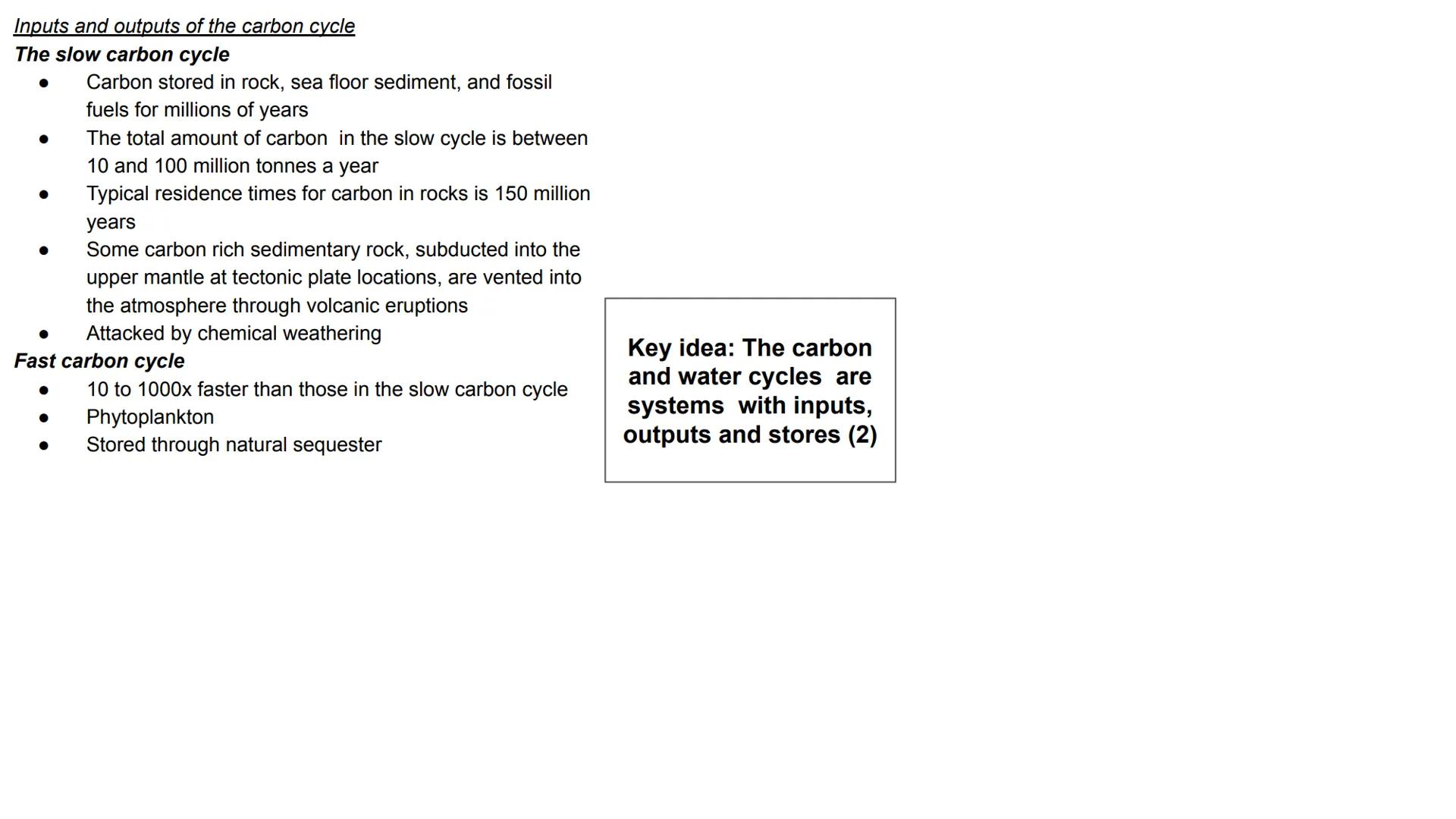 Earth Life Support System
Water and Carbon cycle Water Cycle
Clauds
-Condensaton
11-1)/Precipitation
Low Pressure
Ocean
evapouration
high pr