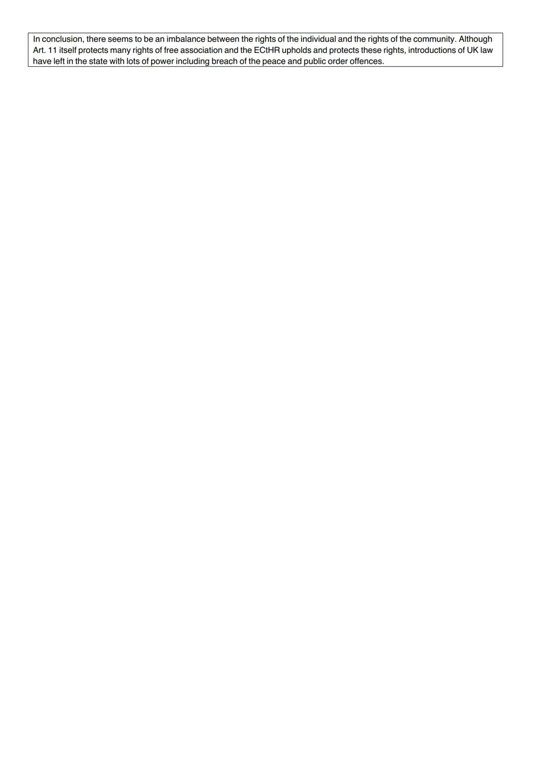 OCR Human Rights - Article 11 Evaluation Essay Template – page 2