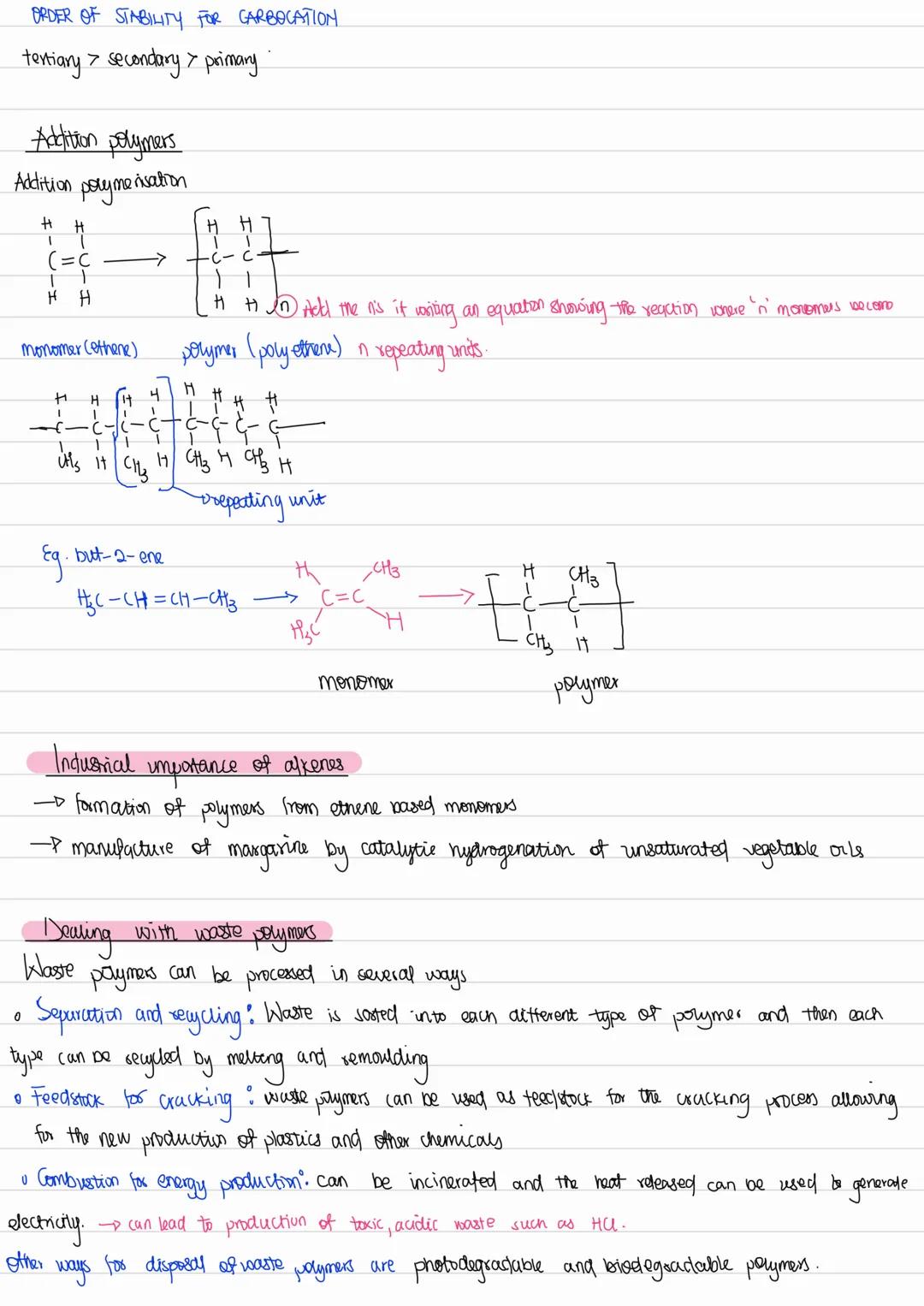 Module 4.3 ALKENES
Properties of alkenes General formula $C_nH_{2n}$.
Alkenes are unsaturated hydrocarbons contains a C=C bond
Has pi-bon