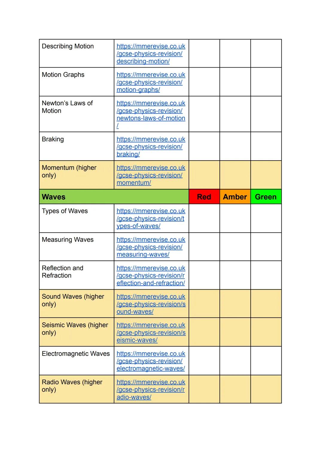 Energy
AQA GCSE Physics
Revision Checklist
Energy Stores and
Systems
https://mmerevise.co.uk
/gcse-physics-revision/
energy-stores-and-syst
