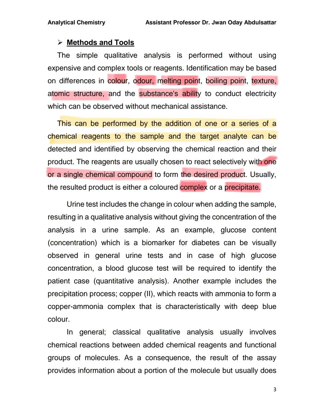 Analytical Chemistry
Assistant Professor Dr. Jwan Oday Abdulsattar
Analytical Chemistry
Written by Dr. Jwan Oday Abdulsattar
Mathematical pr