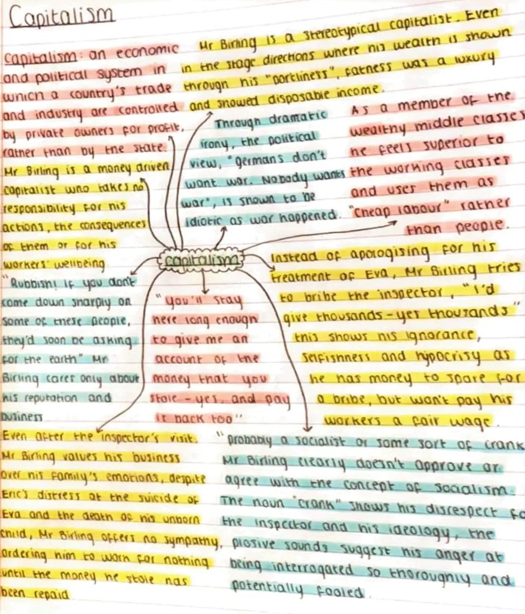 Class
Priestley wanted
to highlight the
inequality between
"As if a girl
of that sort
would ever
"just a knighthood
Mr Birling values
manner