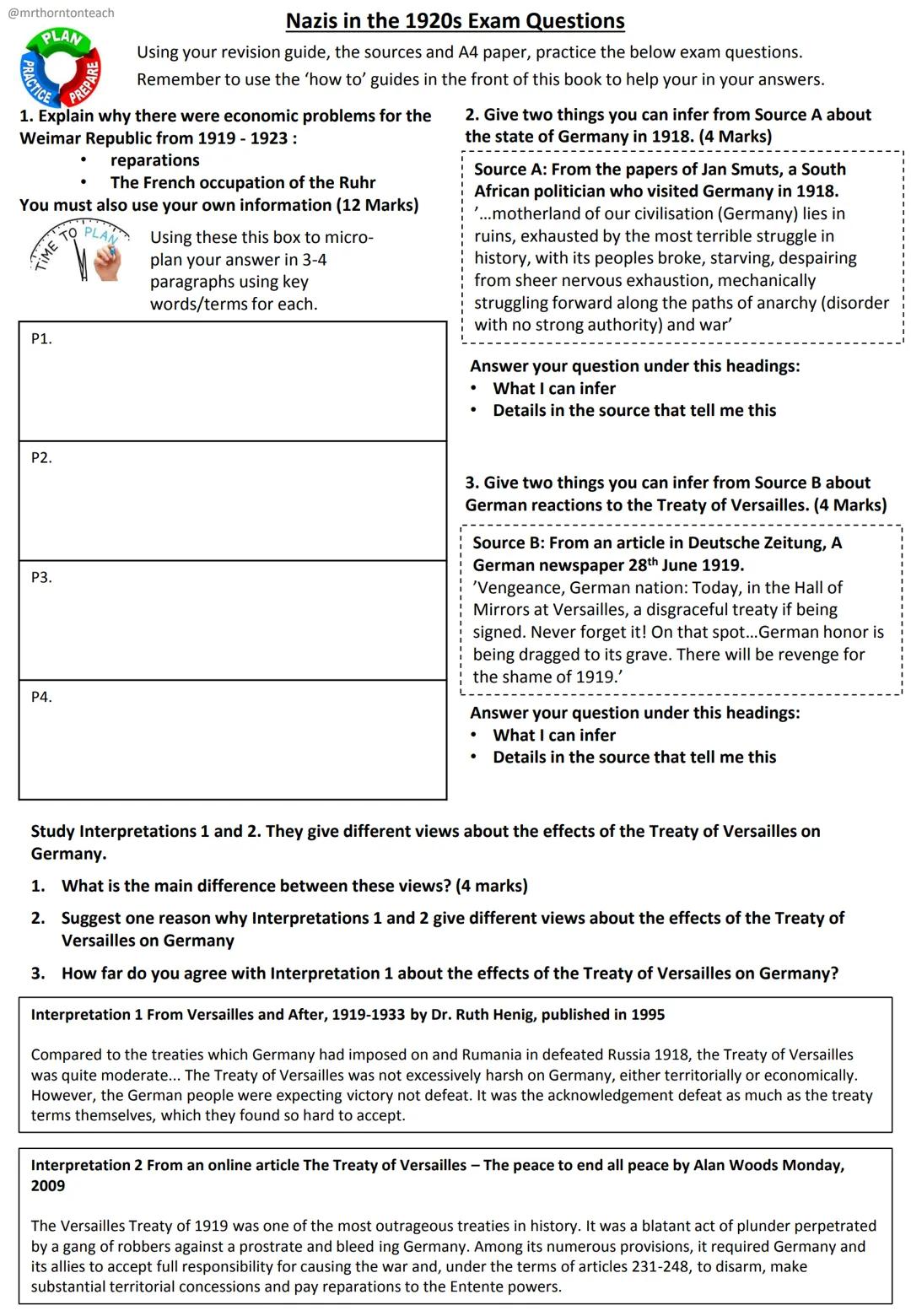 Name:
edexcel
Weimar Germany
Revision Guide
a
to Matejes
1925
Key Topics
1. The setting up the Weimar Republic
2. The early challenges, 1918