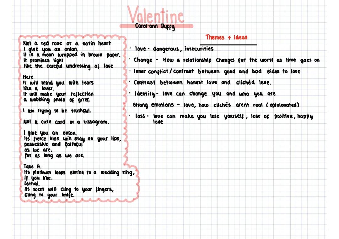Valentine by Carol Ann Duffy