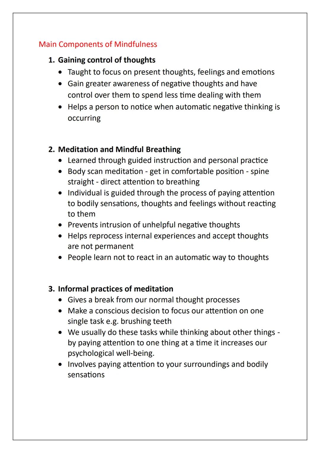 AS Psychology:
Positive Approach
Notes # Assumptions
Assumption 1: Acknowledgement of Free Will
Most other approaches take a determinist