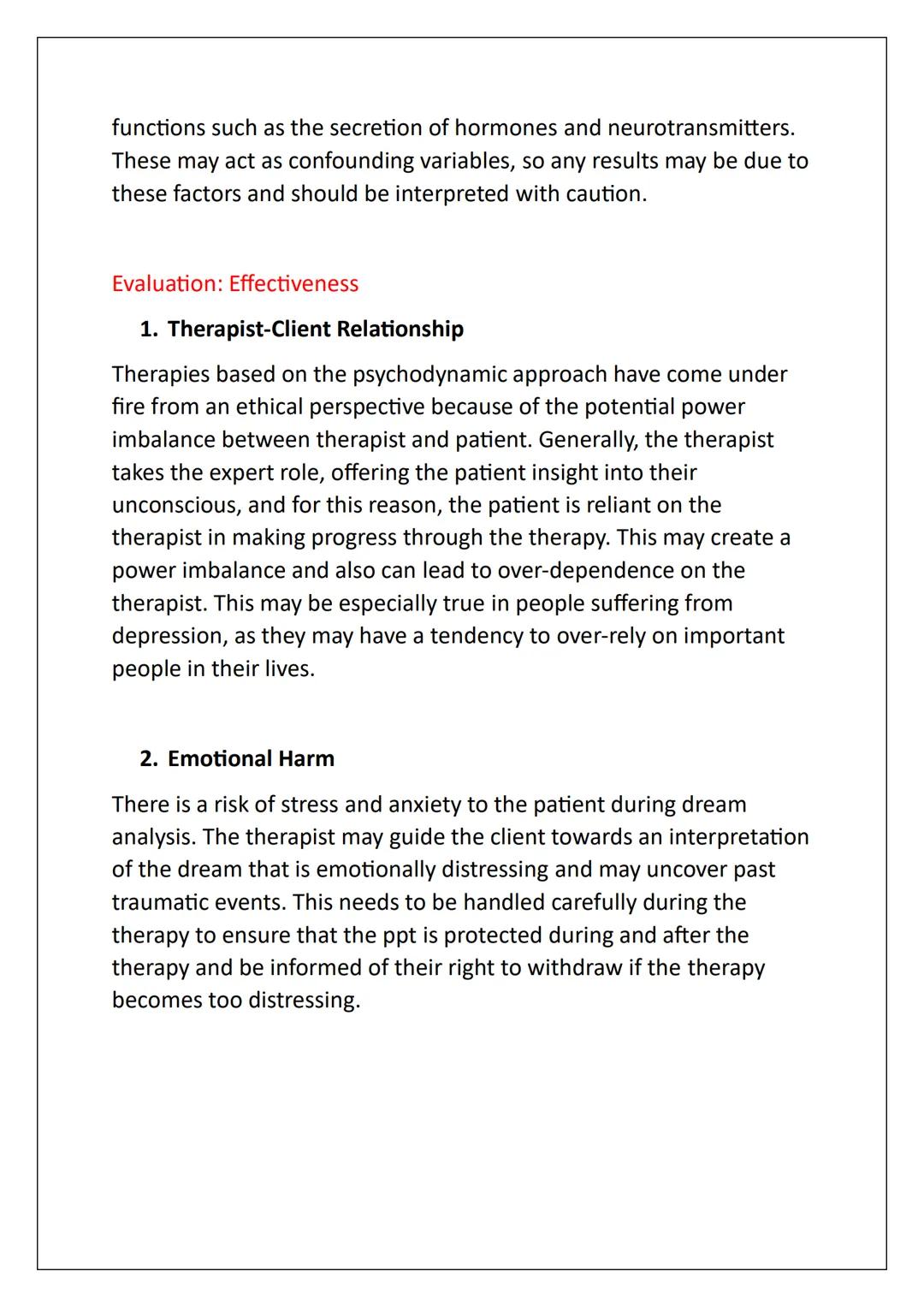 AS Psychology:
Psychodynamic Approach
Notes Assumptions
Assumption 1: The influence of childhood experiences
Freud believed that experience