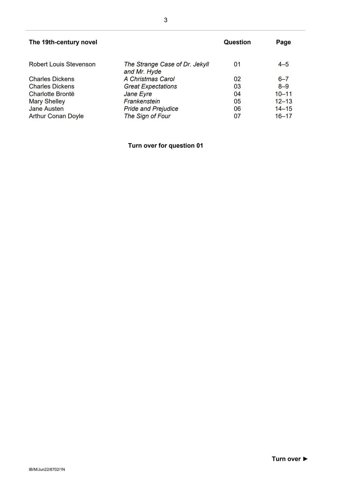 AQA
GCSE
ENGLISH LITERATURE
Paper 1N 19th-century novel
Time allowed: 50 minutes
Materials
For this paper you must have:
⚫an AQA 12-page ans