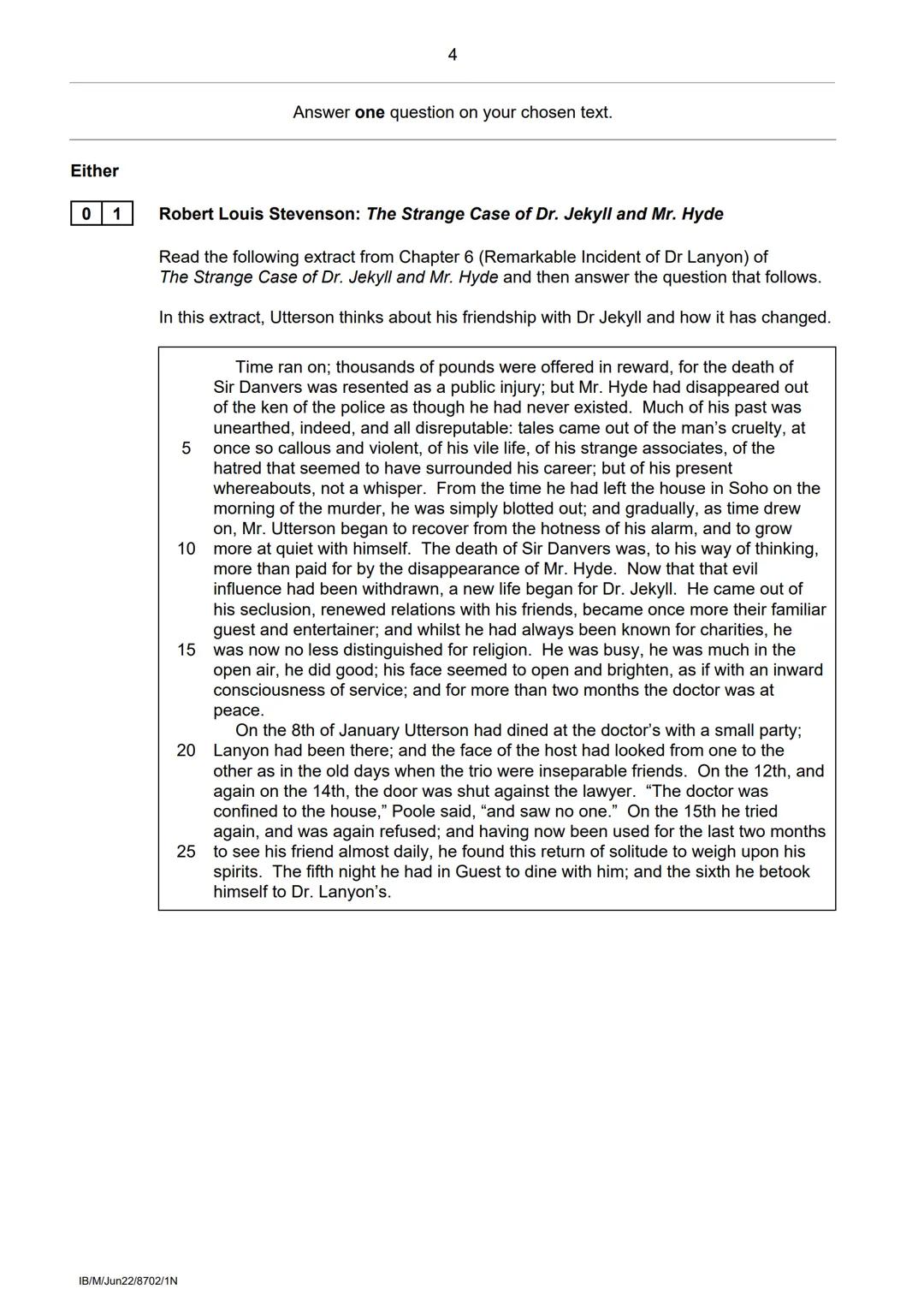 AQA
GCSE
ENGLISH LITERATURE
Paper 1N 19th-century novel
Time allowed: 50 minutes
Materials
For this paper you must have:
⚫an AQA 12-page ans