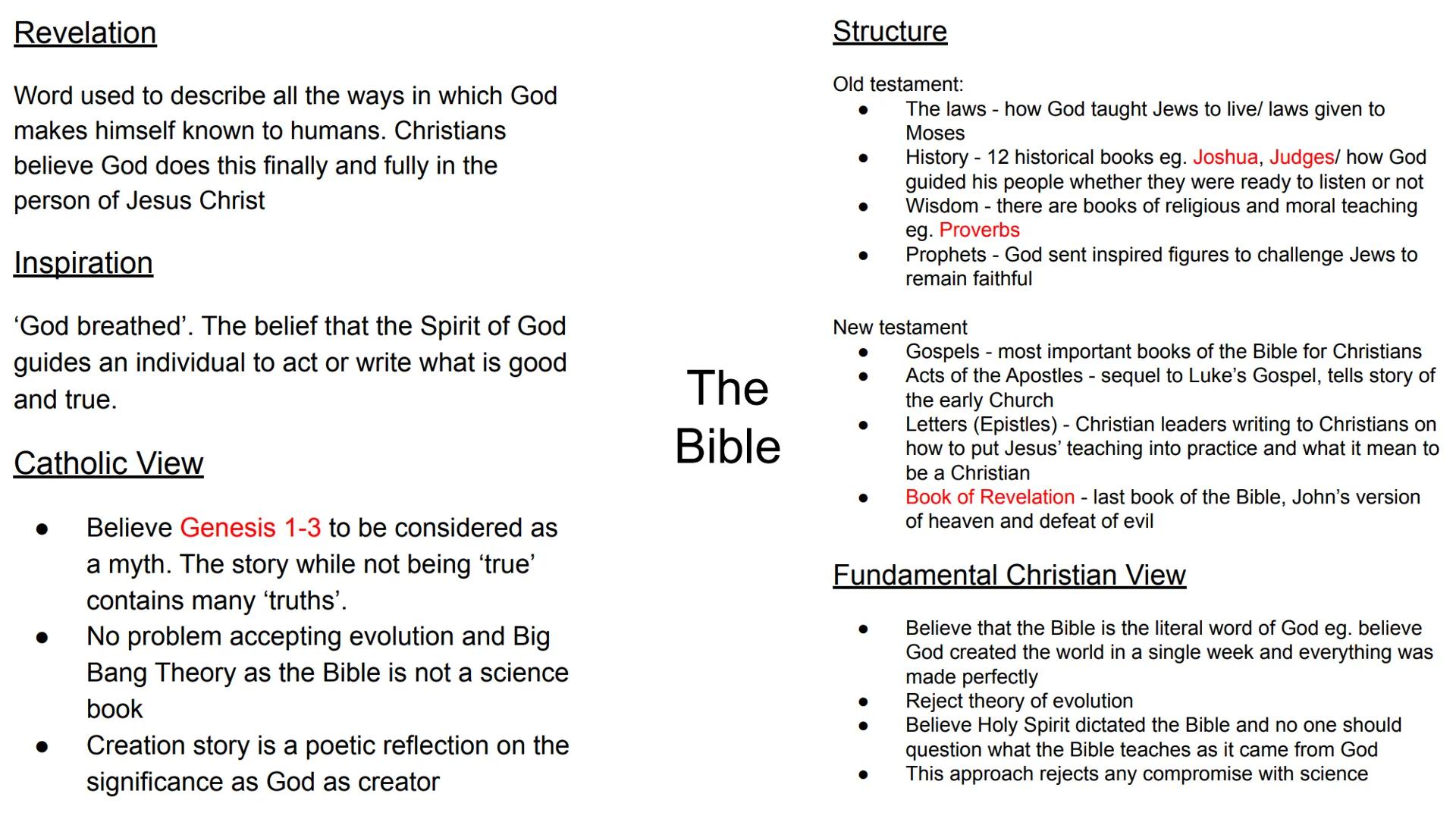 1.1 Origins and Meaning Origins and Meaning - Key Concepts
Origins and Meaning - Key Concepts
Creation ex nihilo
Evolution
creation out of n