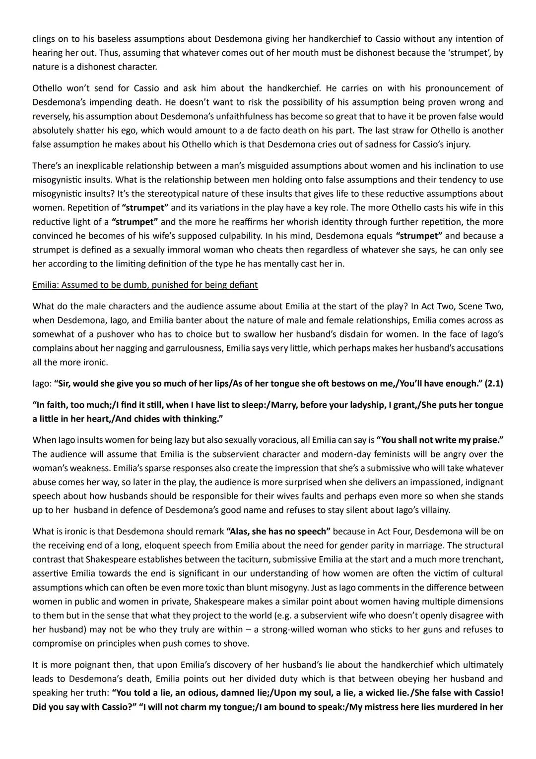 # Is Othello a misogynistic play?
Are Desdemona, Emilia and Bianca really victims of 'misogyny'?
Context: Women in Elizabethan England
In