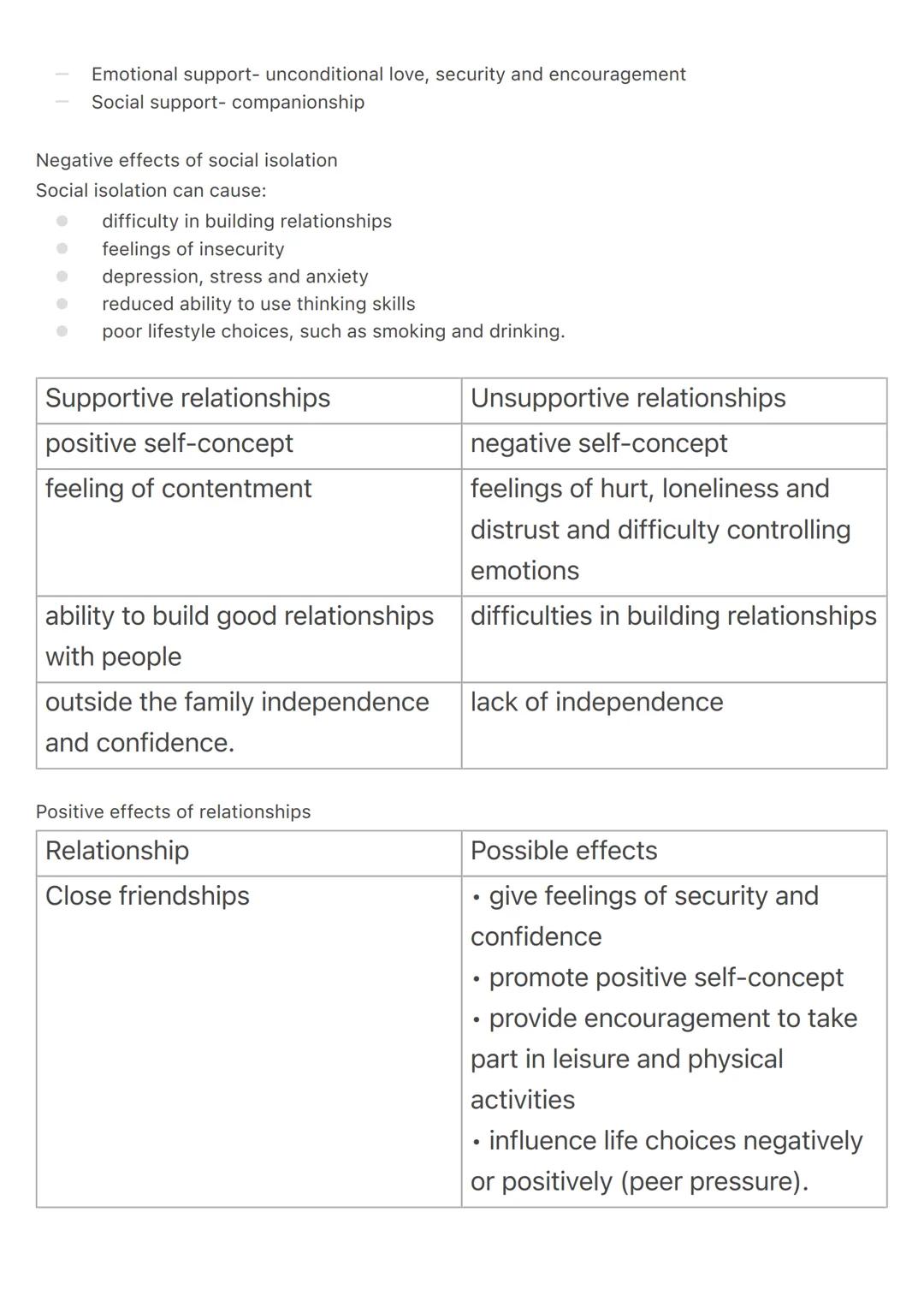 Health and Social Care Component 3 revision
Effects of inherited disorders
Inherited conditions can affect the whole person:
Physical health
