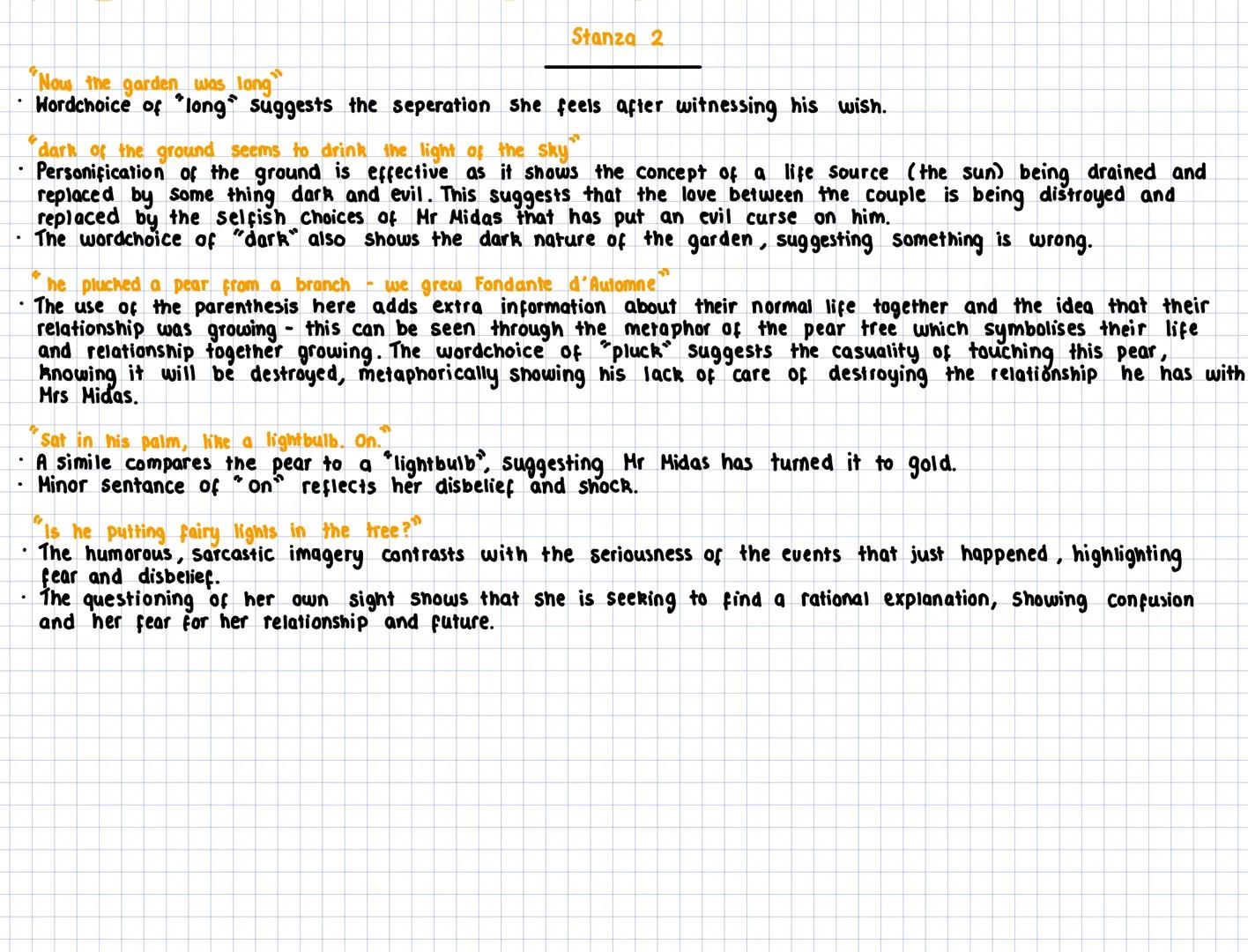 Mrs Midas
Carol ann Duffy
It was late September .I'd just poured a glass of wine, begun
to unwind, while the vegetables cooked. The kitchen