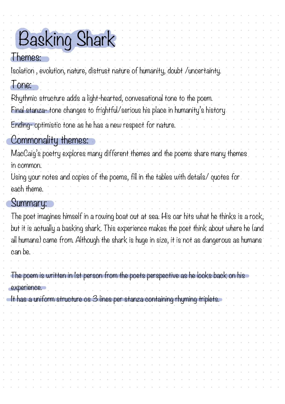 Basking Shark annotations