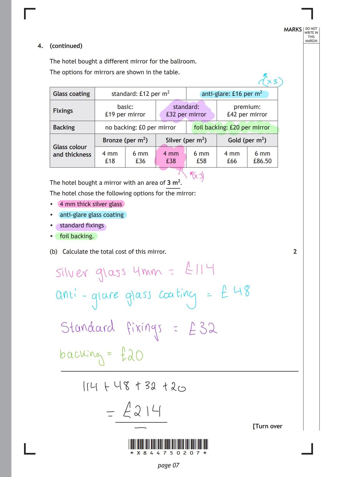 L
เญฎ
FOR OFFICIAL USE
N5
X844/75/02
National
Qualifications
2023 MODIFIED
SS
Mark
SS
Applications of Mathematics
Paper 2
THURSDAY, 4 MAY
10:2