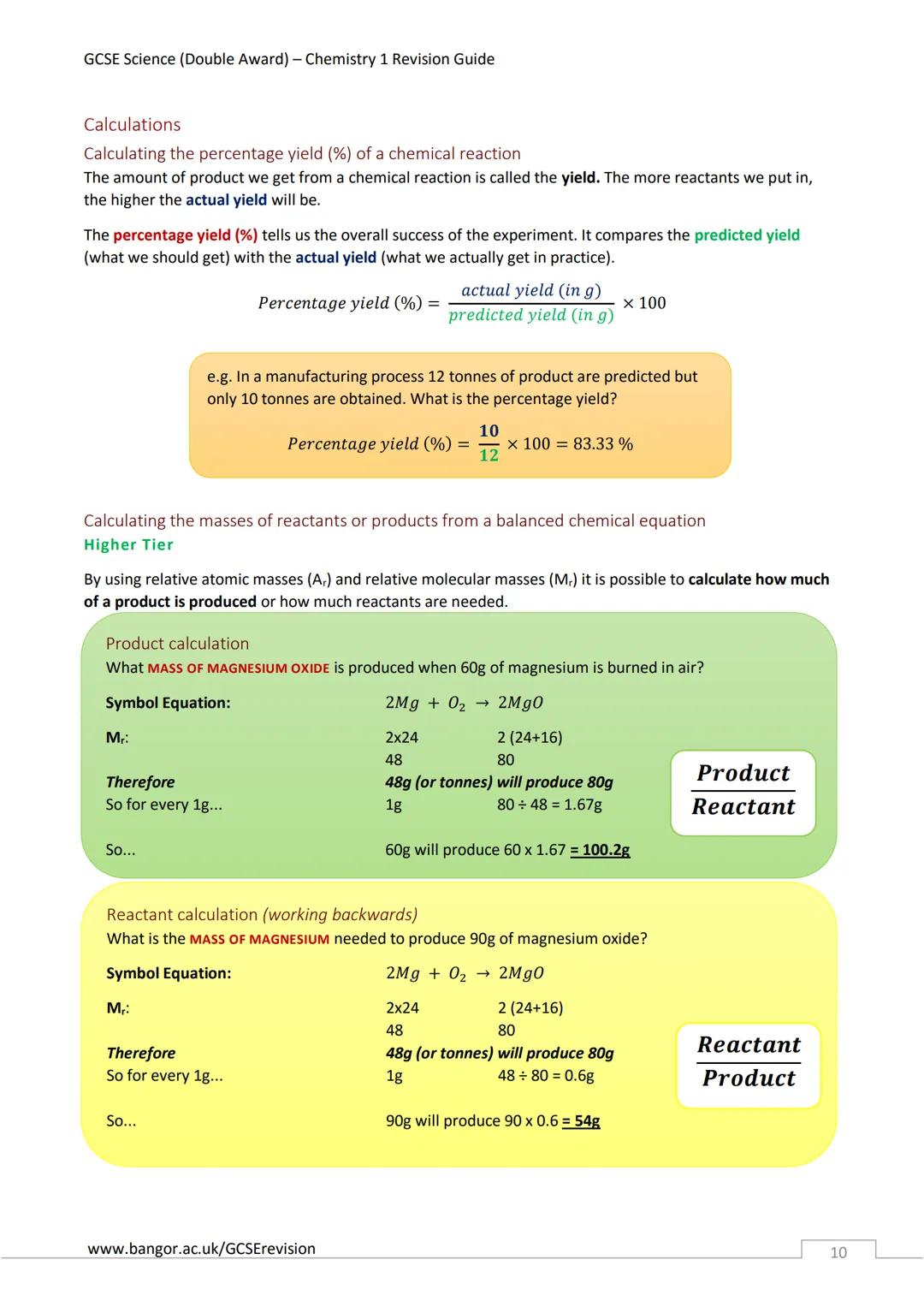 GCSE Science (Double Award) - Chemistry 1 Revision Guide
Contents
Contents
1
Group 7 The Halogens
Identifying hydrogen gas
Identifying lons