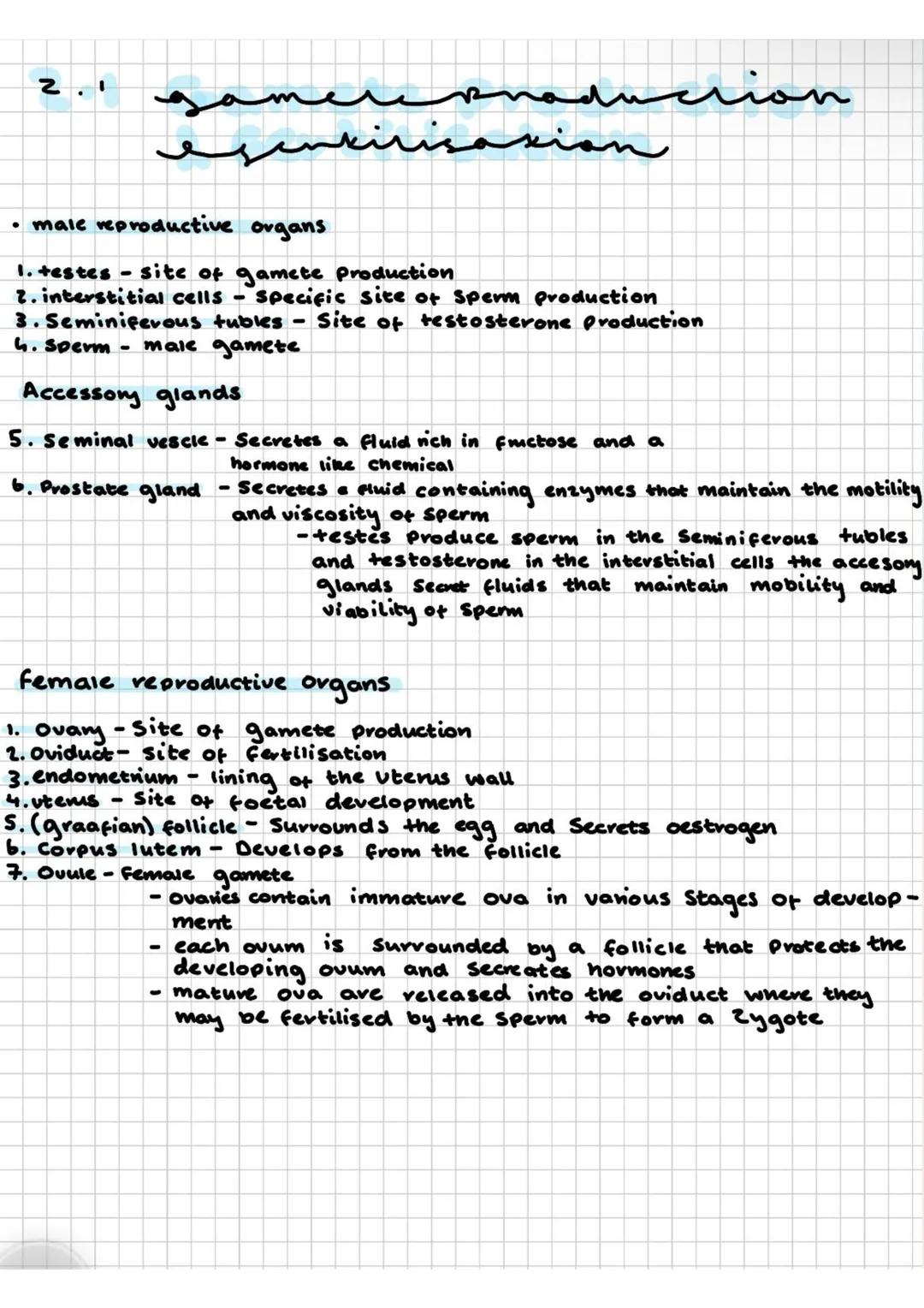 Unit 2 Higher Human Biology