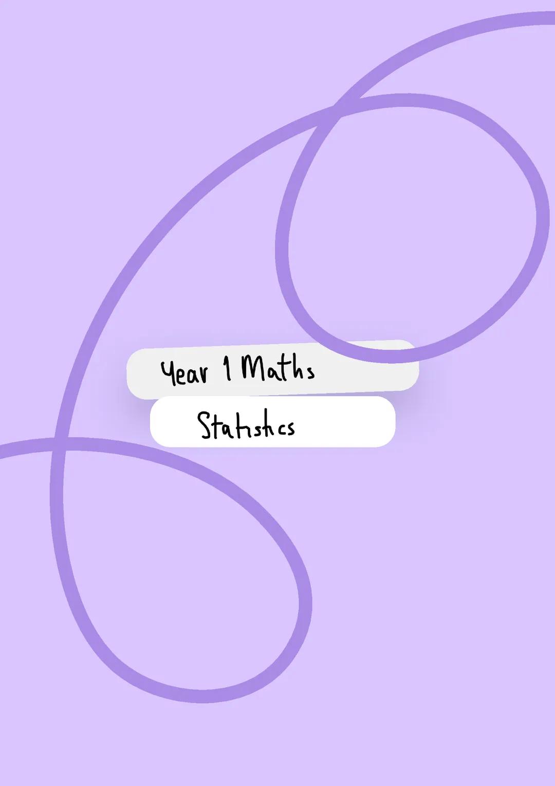 Edexcel As Level Statistics notes