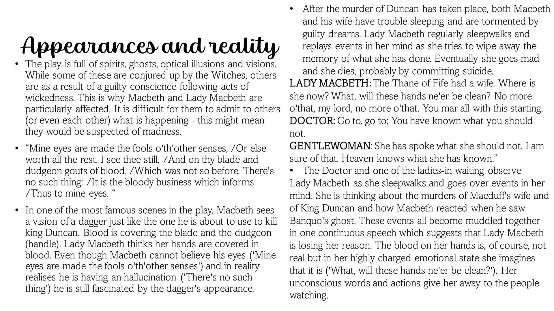 Macbeth Plot summary
for
While
returning
from a battle
victory,
Macbeth, a
powerful
lord, meets
three
Witches
who predict
that he will
becom