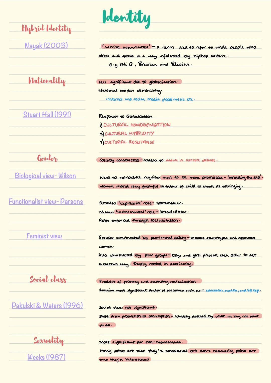 Sociology
paper 1 high culture
MARXIST
Bourdieu (1984)
Popular / mass culture
MARXIST
POSTMODERNIST
Strinati (1995)
Global culture
McLuha
