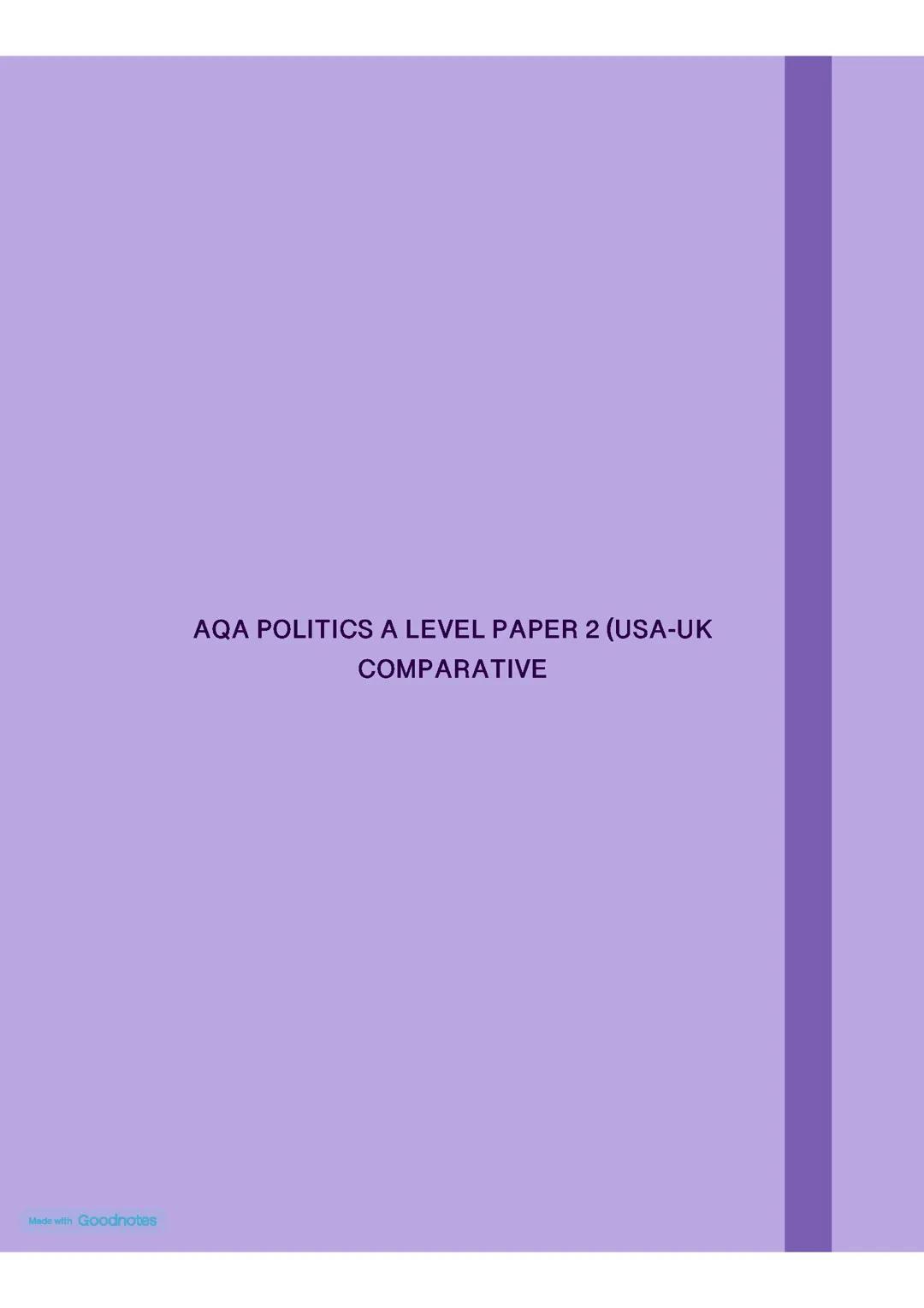 USA - UK COMPARATIVE