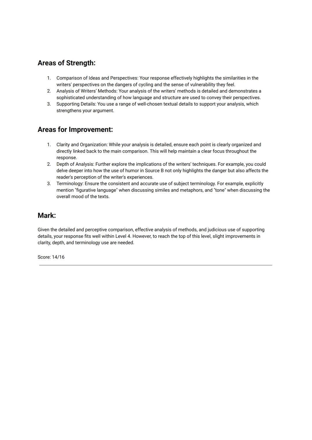 AQA English Language Paper 2 -2018 NOV
Q1 - C, D, F, G
Q2 - In source A, the drivers are presented as inconsiderate, which ultimately causes