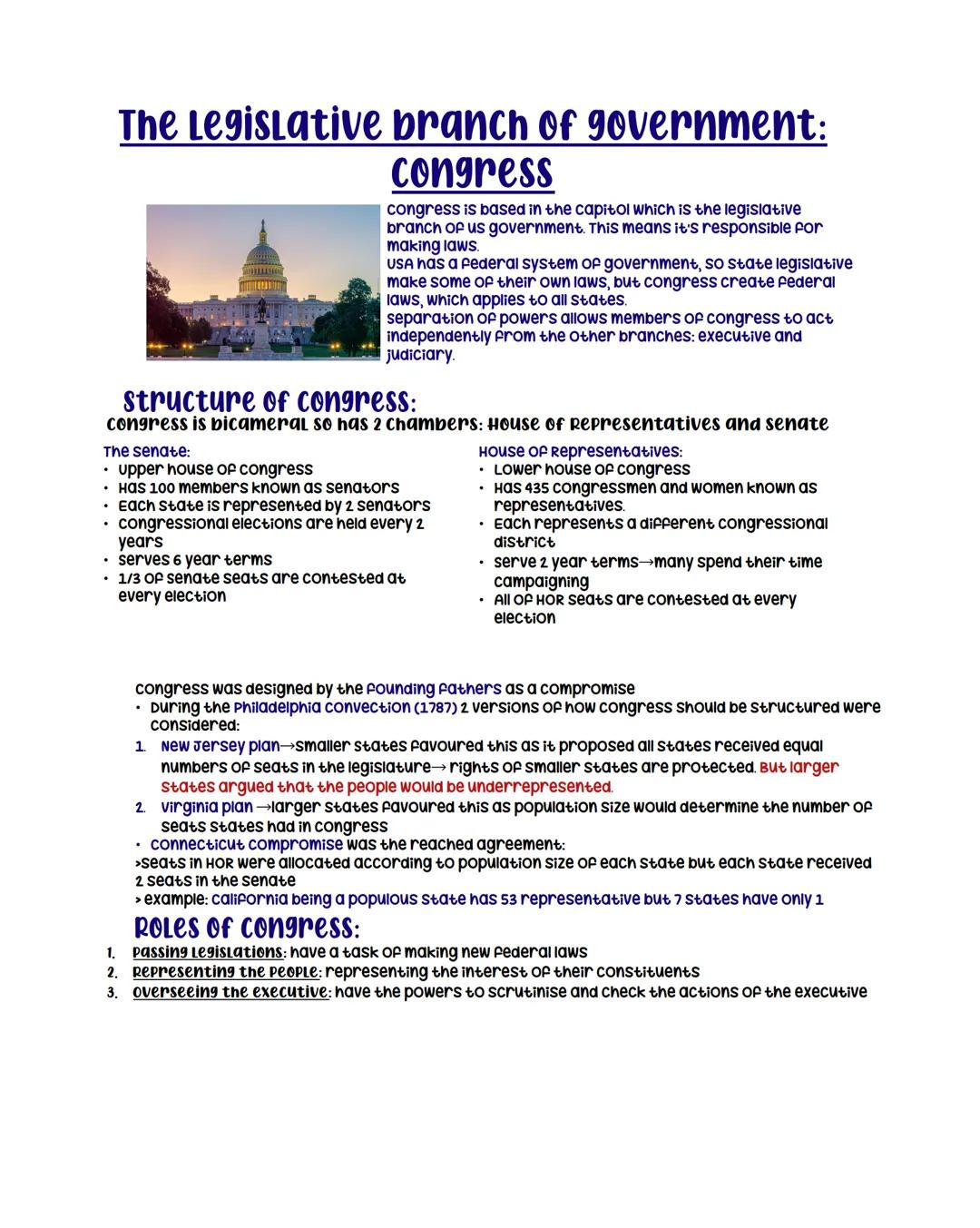 .
The Legislative branch of government:
congress
congress is based in the capitol which is the legislative
branch of us government. This mea