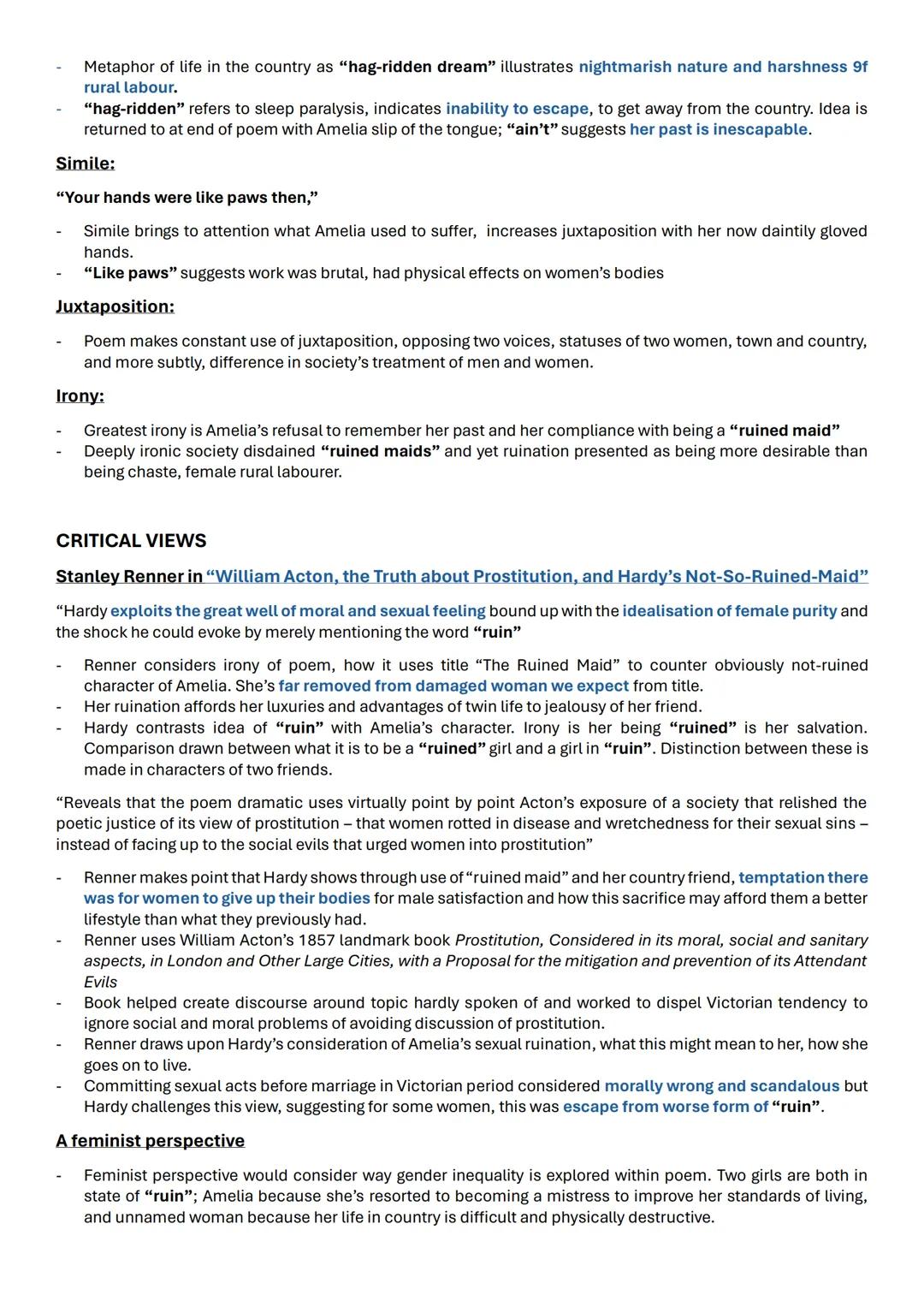 # Thomas Hardy: 'The Ruined Maid'
Summary
- 'The Ruined Maid' sees reunion of two former neighbours, find themselves in opposing circumsta