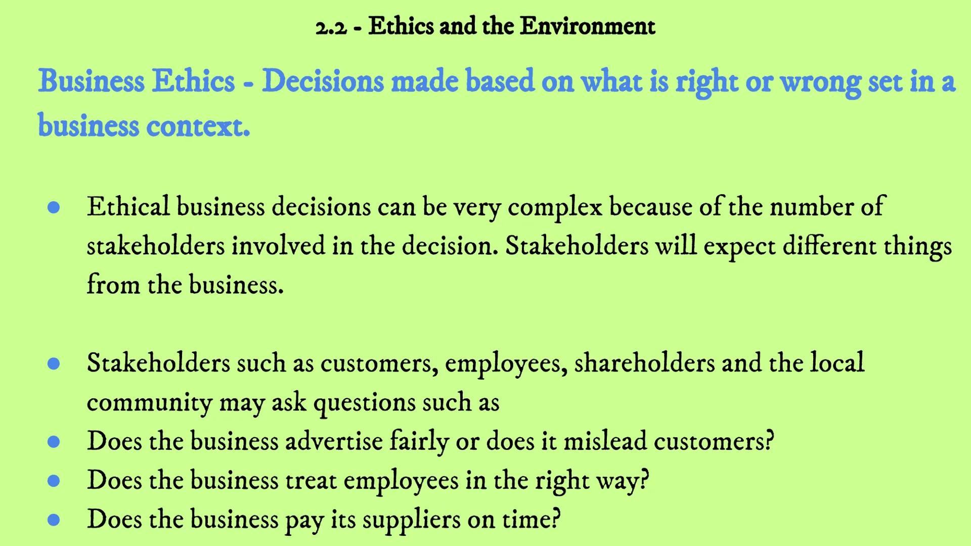 # Business Revision
Unit 2 - Influences on Business
2.1 2.2 2.3 2.4 2.5 2.6 2.1 - Technology 2.1 - Technology
ICT - the computing and com